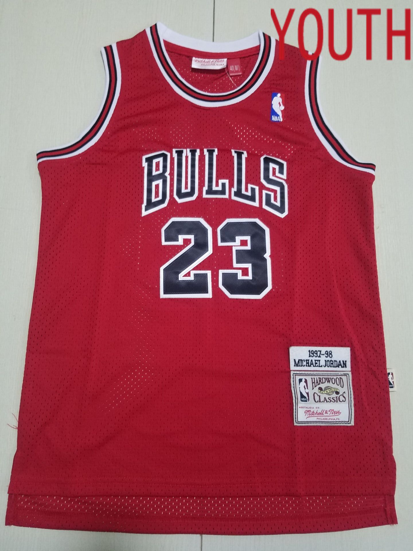 Youth Chicago Bulls #23 Jordan Red Throwback 2022 NBA Jersey